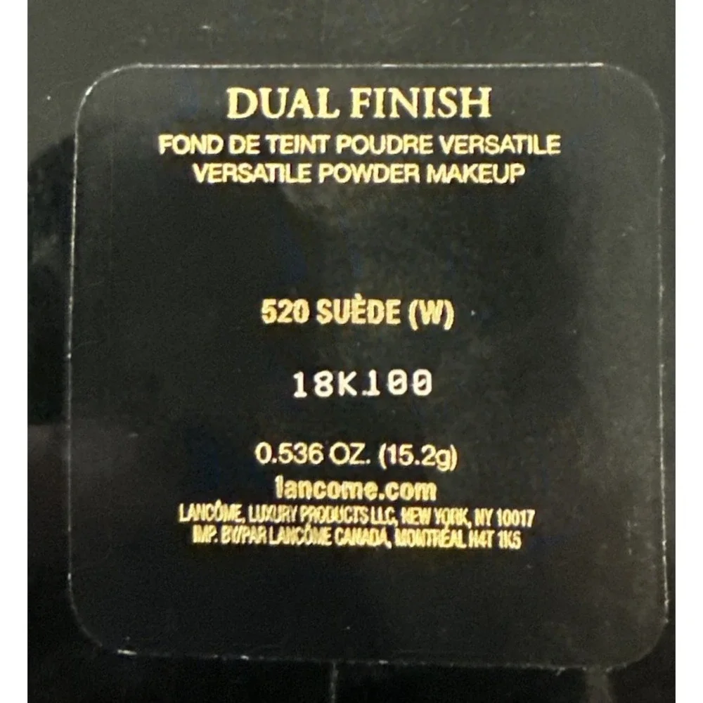 Lancome‎ Dual Finish Powder & Foundation All Day Wear, Suede W 520